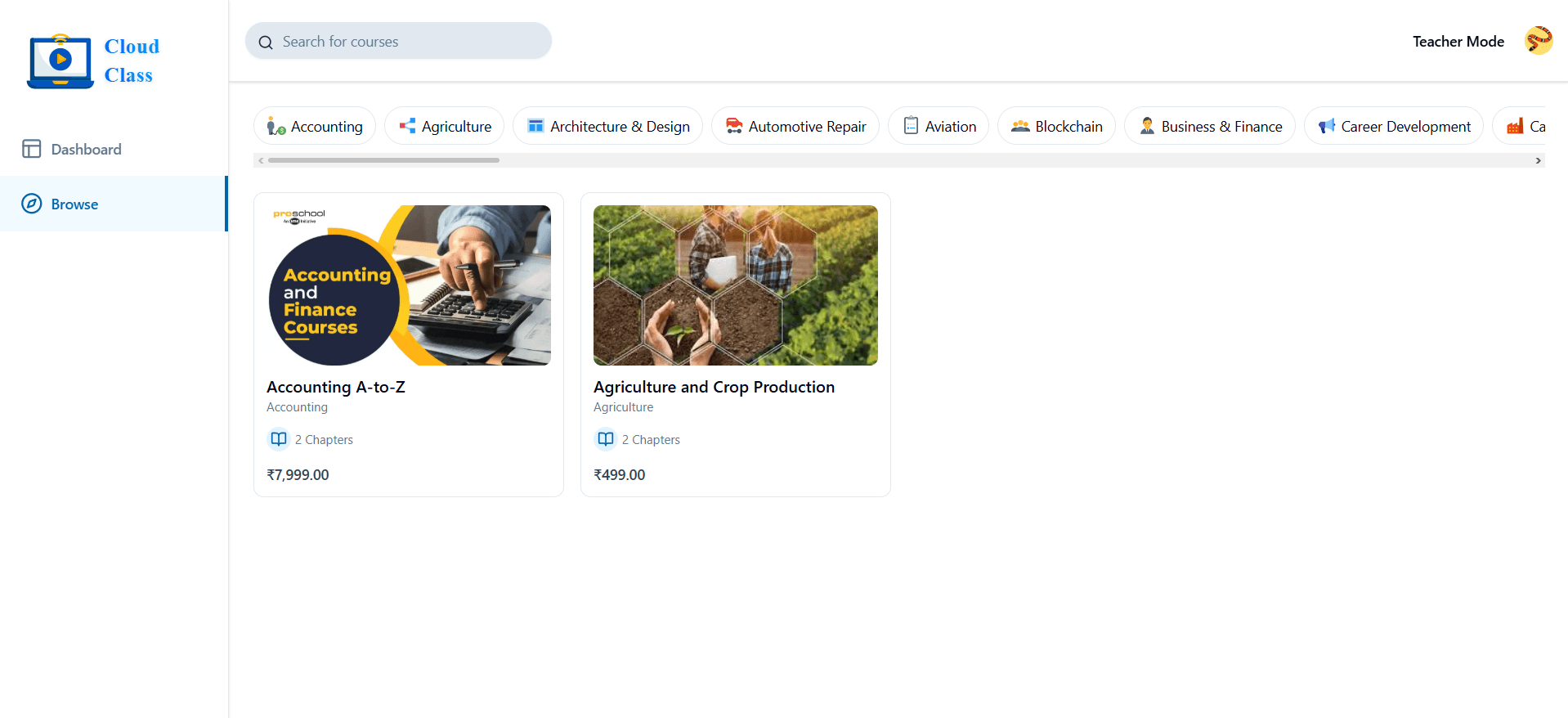 LMS Platform - CloudClass preview